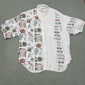 CAFE Styled in Italy XL Button Shirt 80s